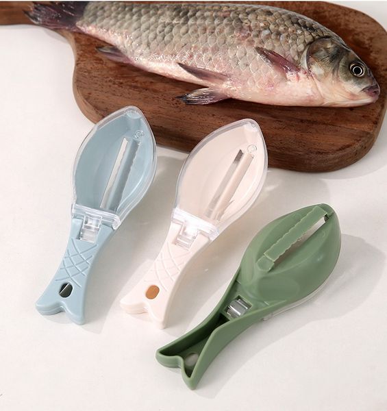 Altri utensili da cucina Spazzola per la pelle della squama di pesce Raschiare la grattugia per il pesce Smontaggio rapido Pulizia del coltello Peeling Raschietto Scaler Remover per la casa