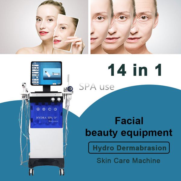 

microdermabrasion beauty equipment hydro facial hydrafacial oxygen sprayer hydrodermabrasion deep cleaning machine health beauty spa, Black;white