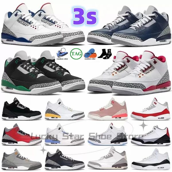 

jumpman 3 mens basketball shoes cardinal red university blue lightning black cat fire red white oreo retro things sports sneakers women trai