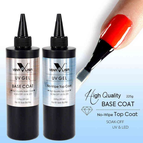 NXY Nail Gel Nuovo 225 Grammi 8fl Oz No Wipe Topcoat Polish Big Jar Base Coat Soak Off Led 0328