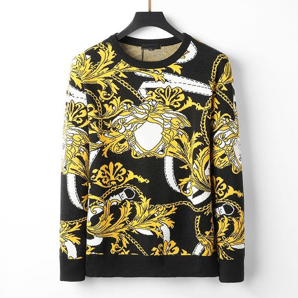 

designers sweaters mens womens pullover fashion classic round neck long sleeve sweater, White;black