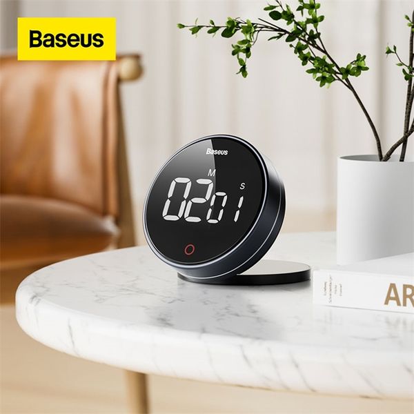 Baseus Magnetic Kitchen Digital Cooking Alarm Напомнить Sports Sprotwatch Timer с инструментами гаджетов с кронштейнами для дома 220618