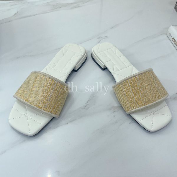 

women comfortable flat shoes embroidered letter designer sandal genuine leather bottom sandals soft sheepskin slippers