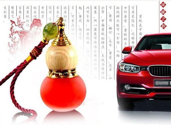 

essential oil perfume bottle empty glass chinese gourd pendant car pendant car hanging ornament dropper tool