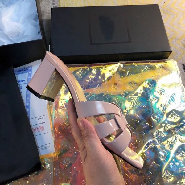 

everyday wear heel sandals slippers summer women sandals genuine leather shoes womens shoe classics slipper high heels sandal, Black