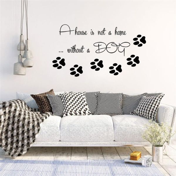 Adesivos de parede animais de estimação Salon Decal Vet Shop Shop Helfing Sticker Window Posters DecorationWallwall