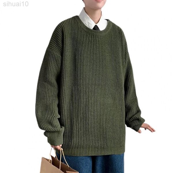 

korean fashion sweaters men autumn solid color wool sweaters slim fit men street long sleeves wear soft men clothes knitted l220801, White;black