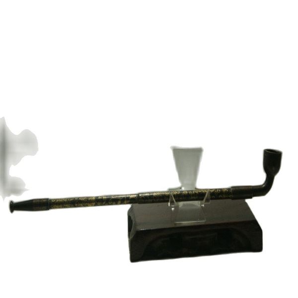 

collectibles china old decorated pure handwork copper tobacco pipe collectible copper tobacco pipe, Black