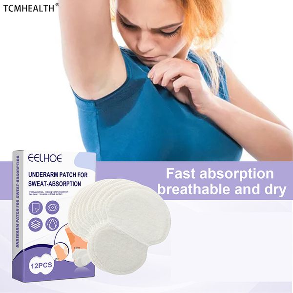 

12pcs set underarm pads therapy armpit care sweat absorbent pads deodorant for women men reusable perfume absorbing guards shield
