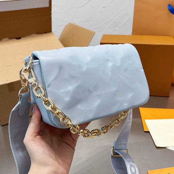

crossbody bag lady flip shoulder bags metal chain handbag purse real leather lady soft leathers embossing removable straps