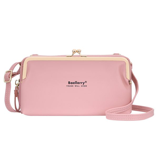 

2022 new fashion women's multi-function long lady clutch wallet bag with shoulder straps lady phone bags, Black;red