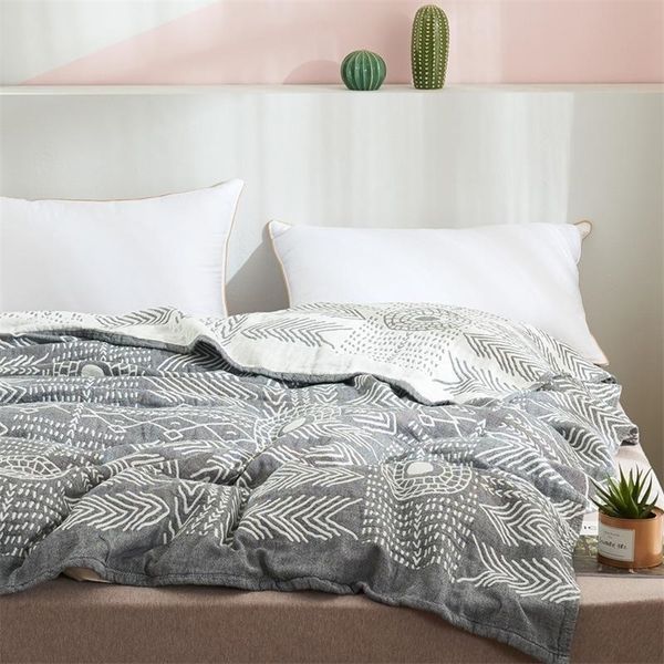31 Totem de algodão cobertor capa de gaze lençol de colaboração bebê adulto infantil cobertores para sofá de cama de cama de cama T200901