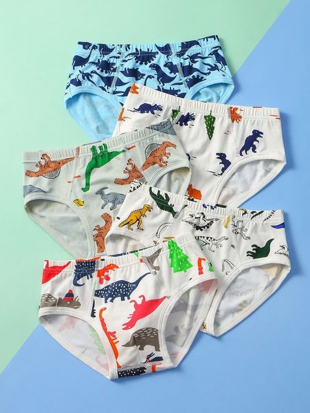 

toddler boys 5pcs cartoon dinosaur print brief she, Camo