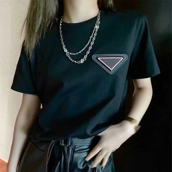 

2022 t shirts for women fashion good quality european embroidery short sleeve trendy cotton blend cap sleeve female boys girls tee size s-2x, White