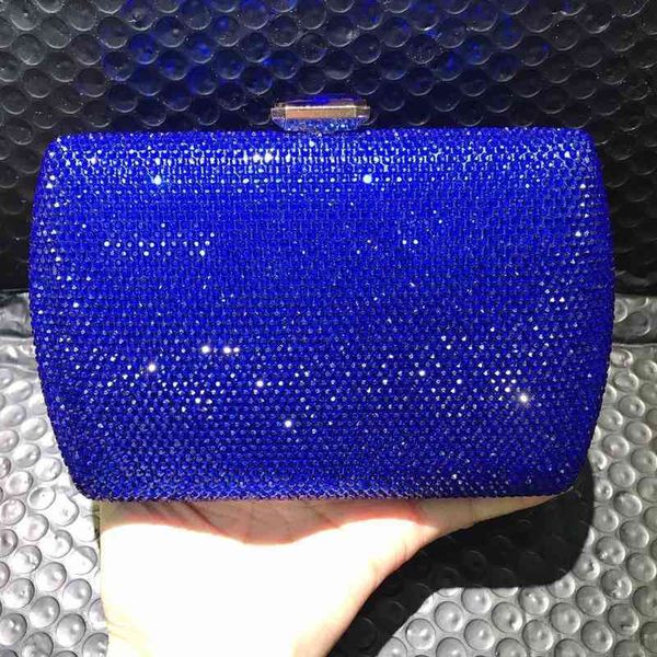 

evening bag bag whtuoheng blue crytal clutch phone cae luxury women' formal evening wedding party clutche new fahion shoulder handbag 2