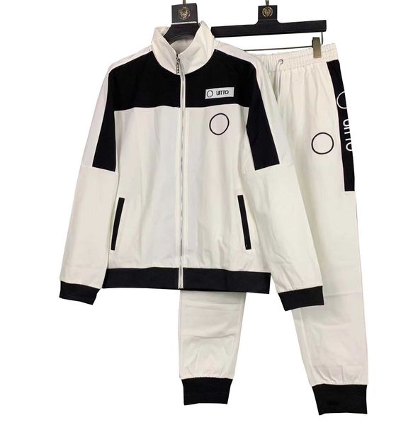 

mens designer tracksuit sports suit printing /men s set clothes spring autumn size -3xl, Gray