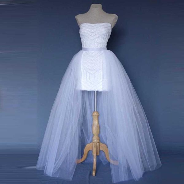 Saias Tule White Wrap Tule for Bridal Long Tutu Salia Mulheres Ribbon Floor Feminino SAIA LONGA MADESKIRTS CUDDADOS