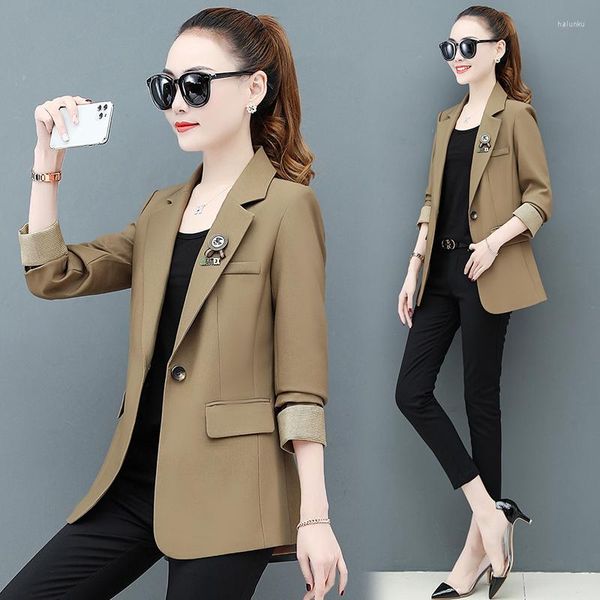 Женские костюмы Blazers Fashion Blazer Feminino Elegant Chaqueta Mujer. Случайная работа Wea jaqueta feminina Женщины куртки Marynarka damskaw