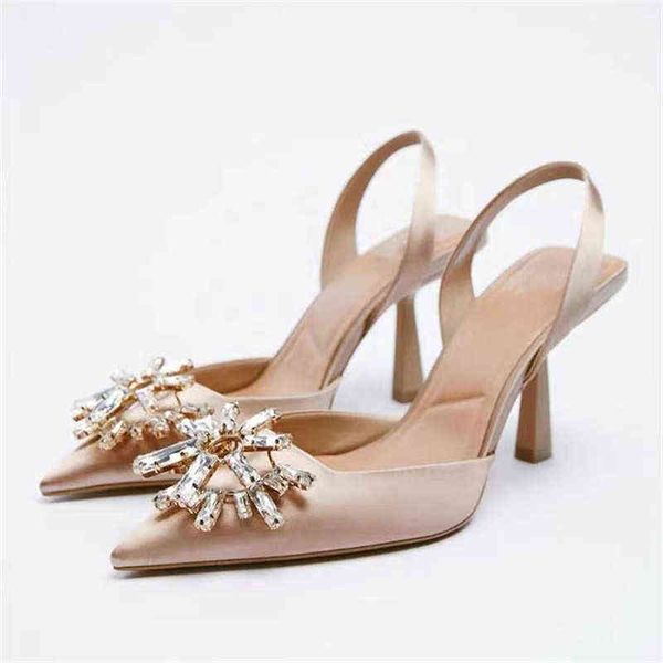 

sandals ladies high heels met female be single shoes rhinestone shallow mouth stiletto pumps women shoes 220411, Black