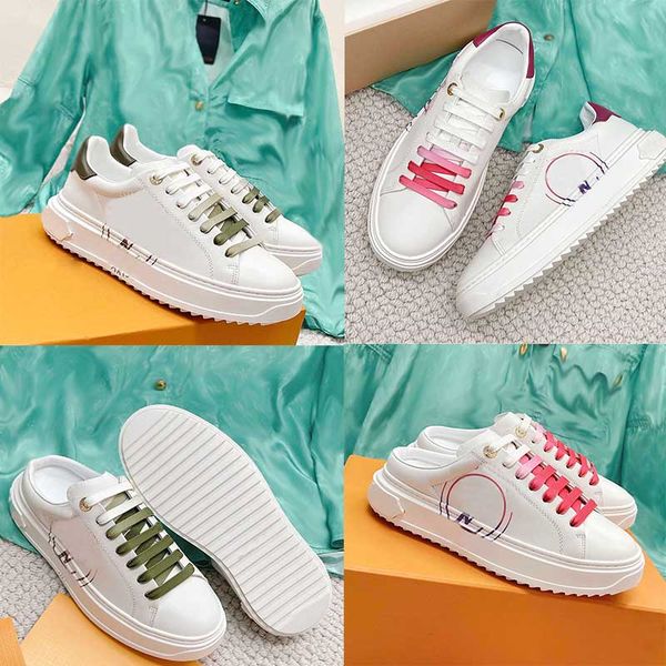 

classic casual shoes for men and women calfskin leather blue multi-white pink embossed backless purple soles printed luxury letters women&#0, Black