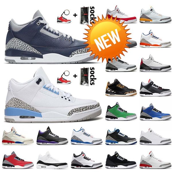 

jumpman 3 3s mens basketball shoes 2022 georgetown midnight navy unc laser orange red cement cool grey varsity royal tinker hatfield n