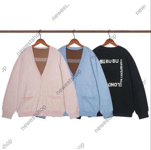 

autumn mens designer sweaters luxury womens letter print sweater slim fit casual male long sleeve luxurys cardigan coat, White;black