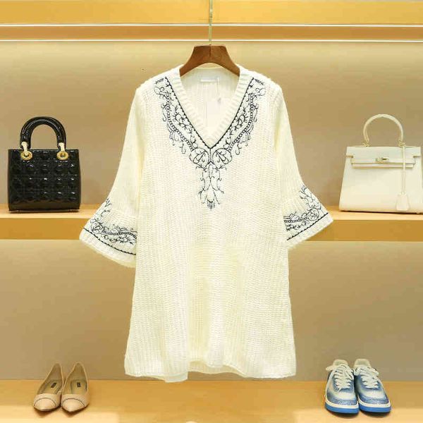 

v-neck skirt children's women's clothing spring national style embroidery dress wool, Black;gray