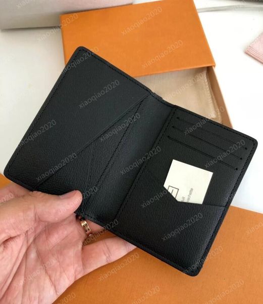 

designer compact pocket organizer m60502 women men card holders fashion short luxury multiple wallet key coin card holder damier graphite ca, Brown;gray
