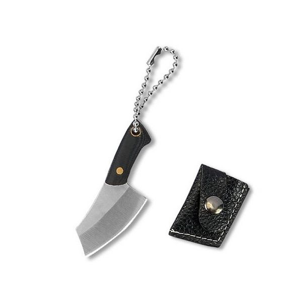 Mini mutfak bıçağı taşınabilir paslanmaz çelik bıçaklar yıkım ekspres koleksiyonu kesilmiş meyve anahtarlı süs hediyesi b0504