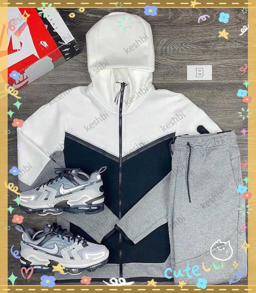 

2022 mens hoodie jacket sweatpant autumn winter luxury designer tracksuits jogging suits casual zipper sportwear3612, Gray