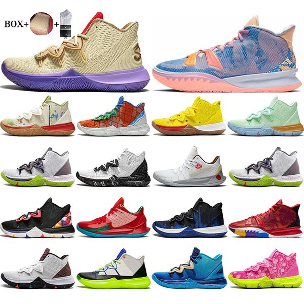 

mens kyrie shoes tv pe basketball shoe 5 for 20th anniversary sponge x irving 5s pineapple house patrick mr.krebs sandy cheeks womens sports, White;red