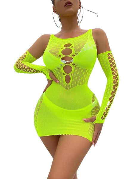 

cut out bodycon dress with 1pair oversleeves 55pq#, Black;red