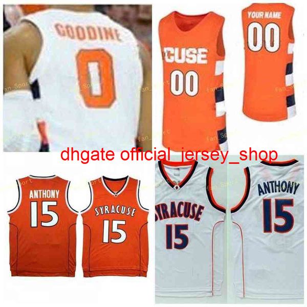 College NCAA Syracuse Orange Basketball Jersey 32 Nick Gianco 33 Elijah Hughes 34 Bourama Sidibe 35 Buddy Boeheim Custom Stitched