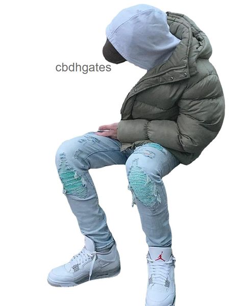 

fashion designer amirs jean mens jeans 645 brand light color hole patch for young men, Blue