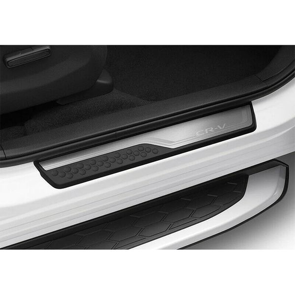 

4pcs stainless steel car door sill scuff plate guard protector cover trim for honda crv cr-v rw 2017 2018 2019 2020 2021 hybrid