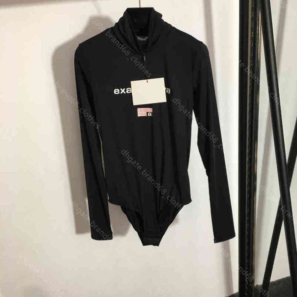 

fashion female apparel cotton bodysuit ring pleated women jumpsuits shirt solid one pieces rompers bodysuits bottom brand logo apparel, Black;white