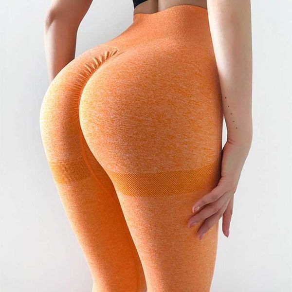 

cxuey seamless leggings high waist leggings yoga pants dry fit gym leggings female sport fitness running tights orange yellow red, White;red