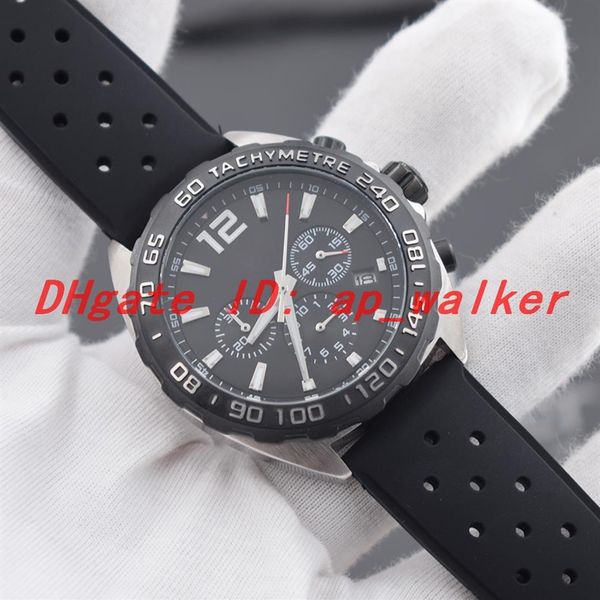 

new sports watch racing series battery quartz movement chronograph all work male wristwatch269e, Slivery;brown