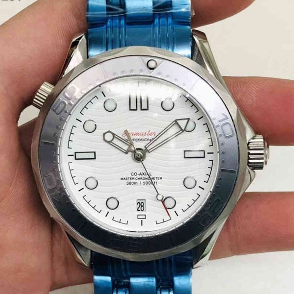 

luxury omeg watch for men 007 same mechanical watches stainless steel watch bracelet zxjm, Slivery;brown