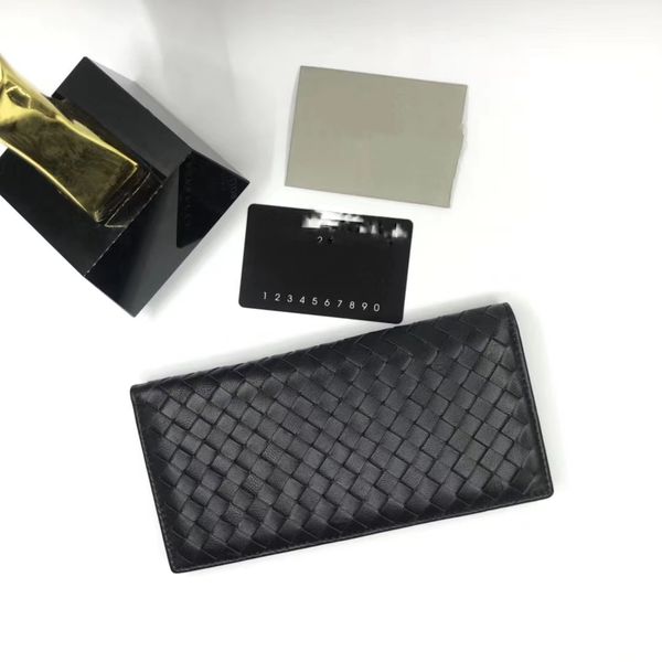 

wholesale fashion famous design genuine leather wallet for men sheepskin long purse card holder black blue grey zipper bag, Red;black