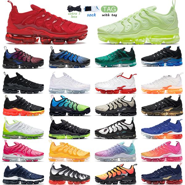 

2022 tn plus running shoes triple black white creamsicle barely volt men women lemon lime be ture pastel outdoor mens trainer sports
