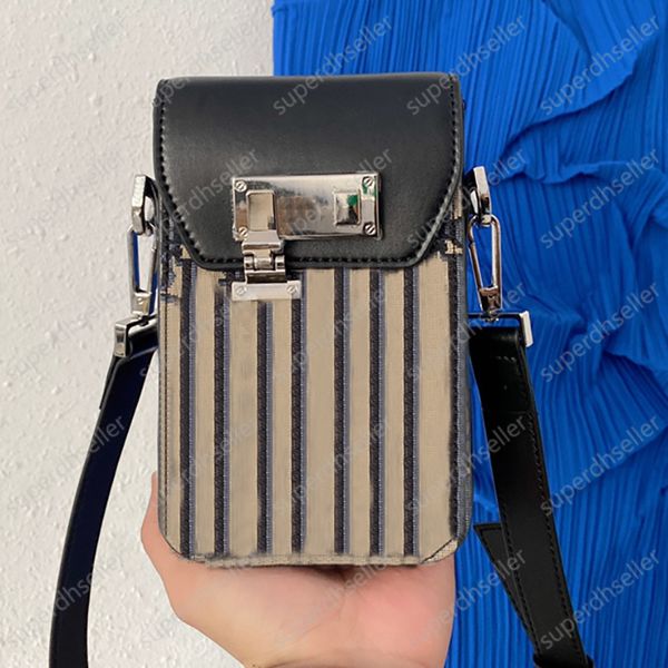 

designer totes mobile phone bag embroidered knitted clamshell design crossbody hangbag shoulder bags messenger coin purse wallet lock unisex