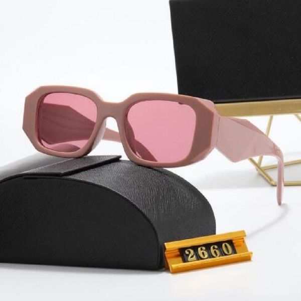 

fashion designer sunglasses for women woman man goggle beach sun glasses small frame luxury design uv400 black-black optional 2660, White;black