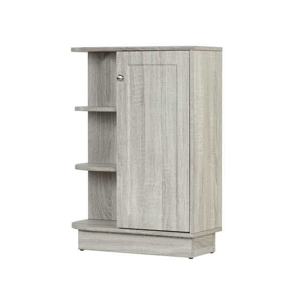 

open shelving cabinet with adjustable panels ample storage easy to assemble