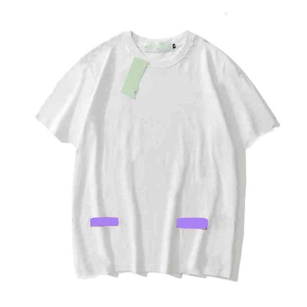 

off men's t-shirts offs spring summer new print stripe letter short sleeve arrow geometry t-shirt and women's fashion printed x th, White;black