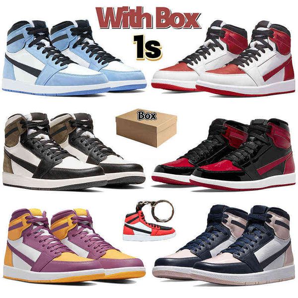 

with box 1 1s mens basketball shoes dark marina blue mocha patent bred brotherhood si er toe black white rust pink mid light smoke grey pol