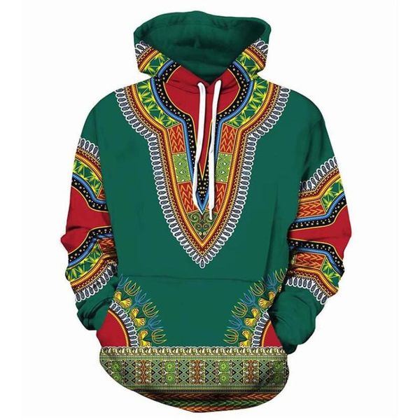 Erkek Hoodies Sweatshirts Erkekler Afrikalı Folk-Custom 3D Baskı Kapşonlu Sweatshirt Cool Hip Hop Sokak Giyim Hoodie Takip Malemen's