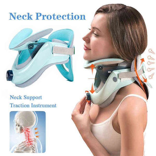 

medical cervical traction device posture corrector cervical collar cervical neck braces health care neck support neck massage 220507