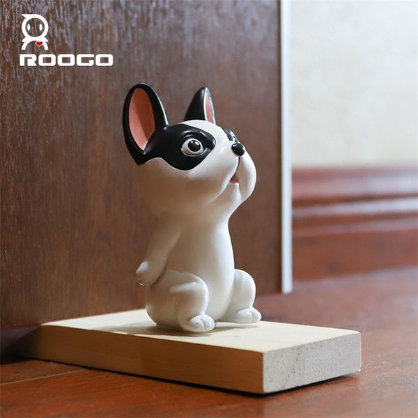 Roogo Dog Animal Stops Paradas de portas de cunha Bloco criativo Block Casa Office Children Room Segurança Porta de segurança Felizes em miniatura 201013