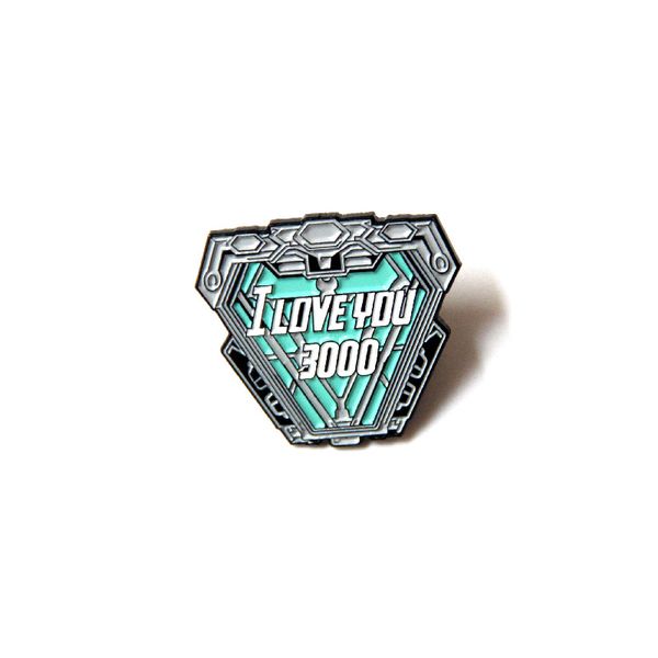 

i love you 3000 times cartoon brooch metal medal badge accessories, Blue